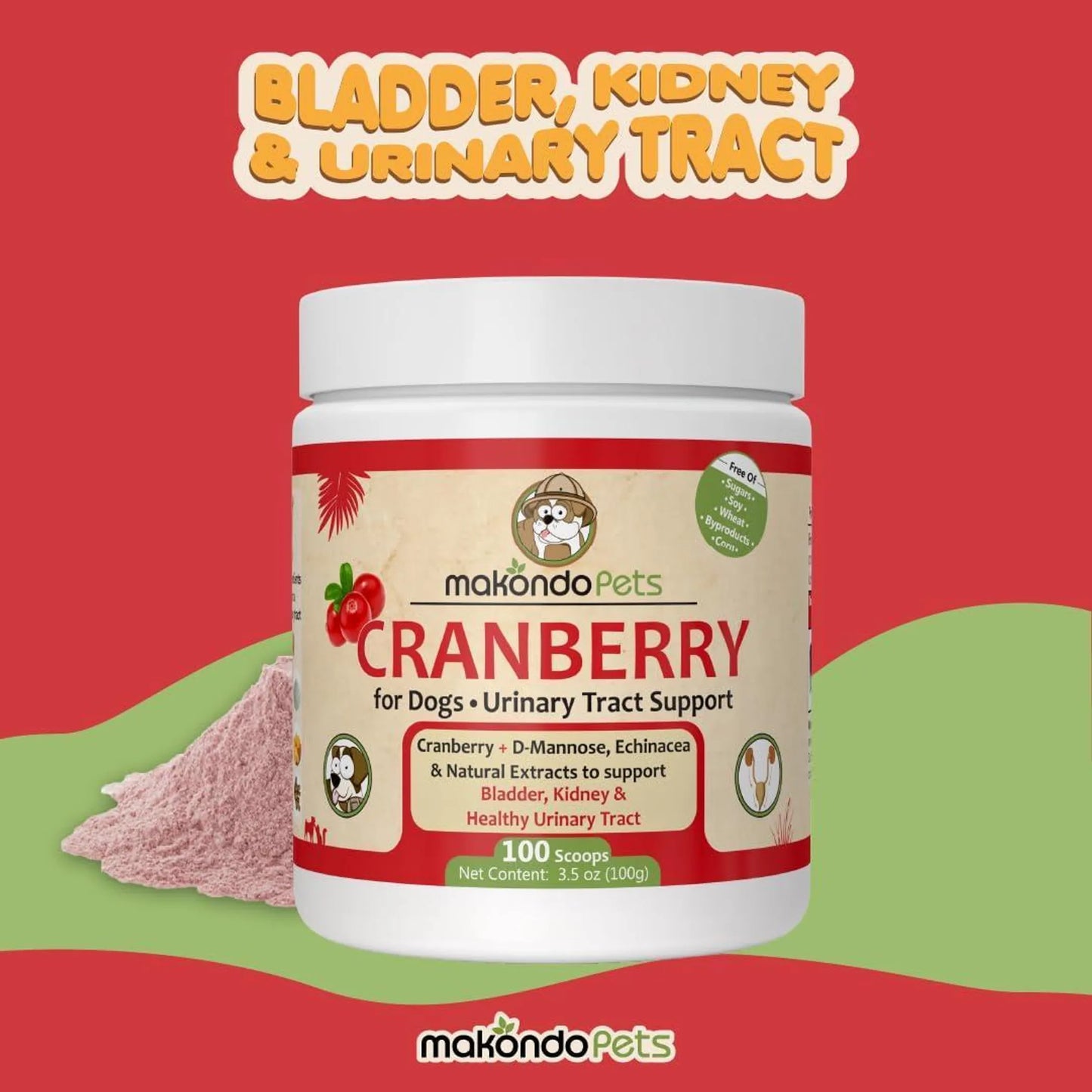 Cranberry for Dogs in Powder UTI Bladder Support