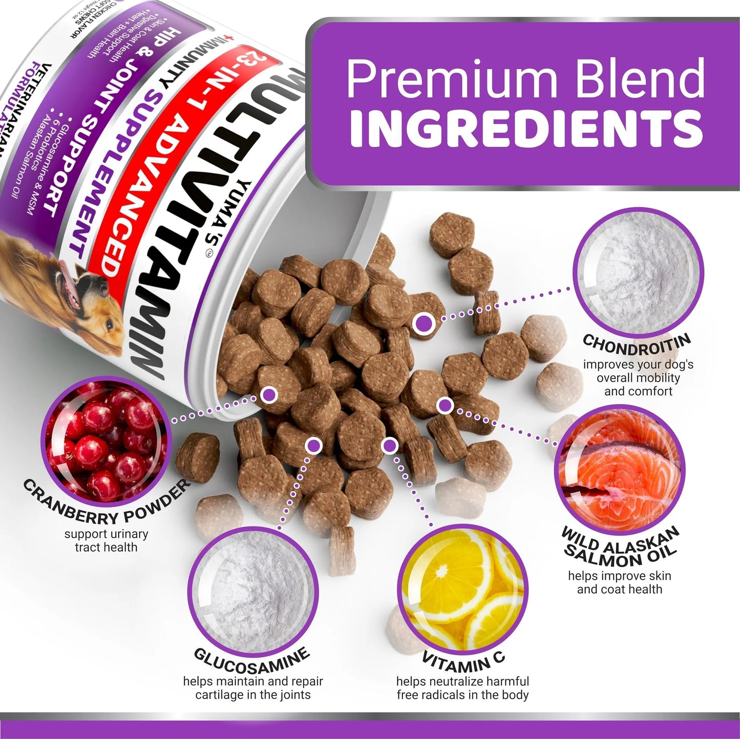 Dog Multivitamin Chewable with Glucosamine