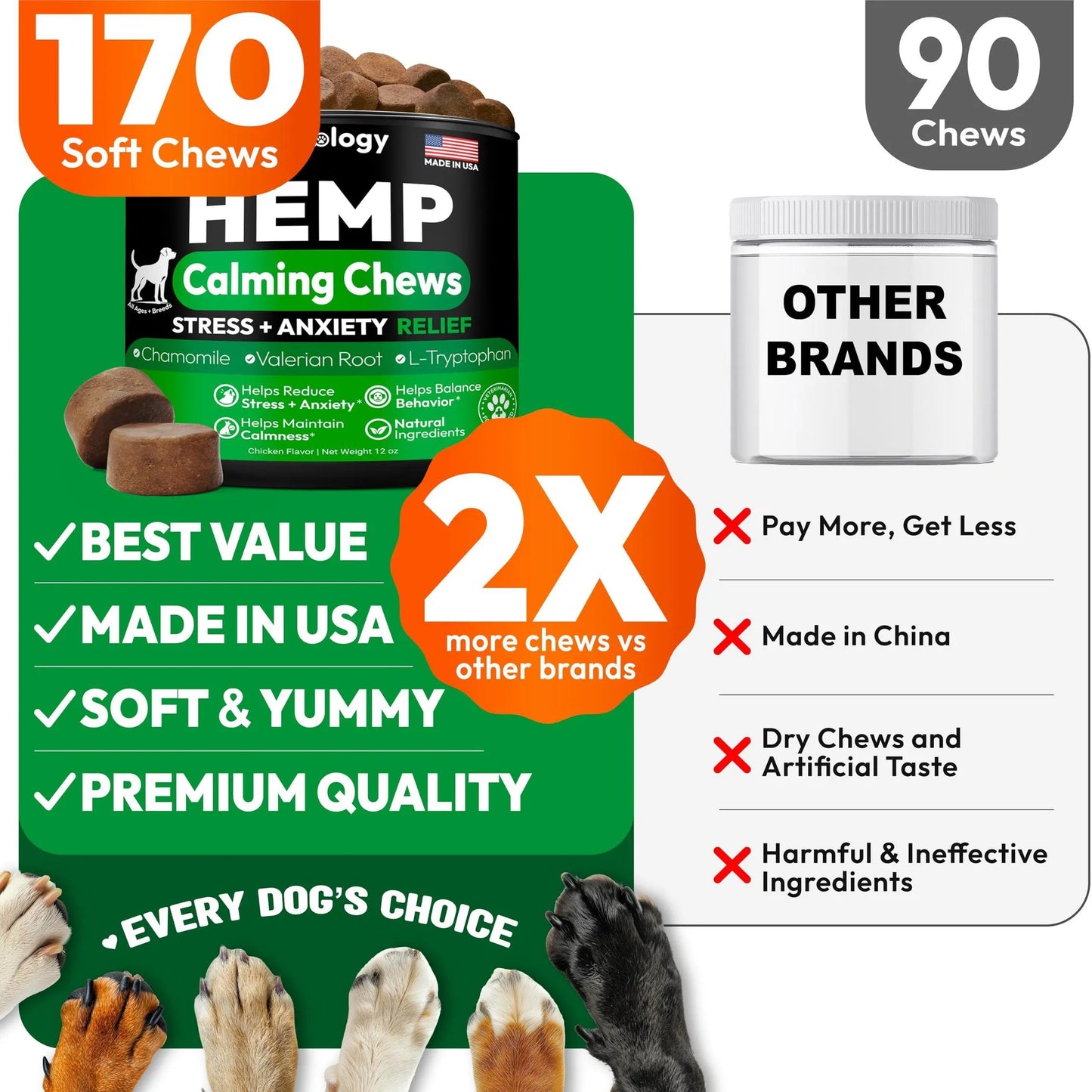 Hemp Calming Chews for Dogs