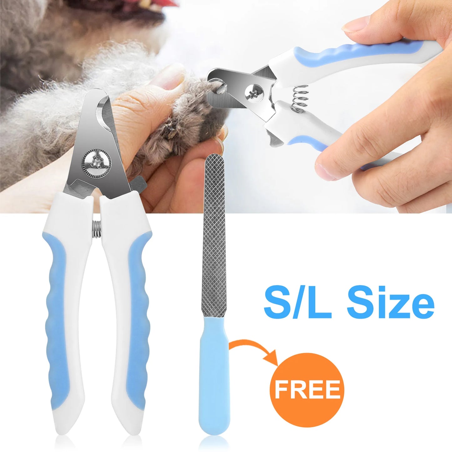 Dog Nail Clippers Pet Cat Nail Toe Trimmer