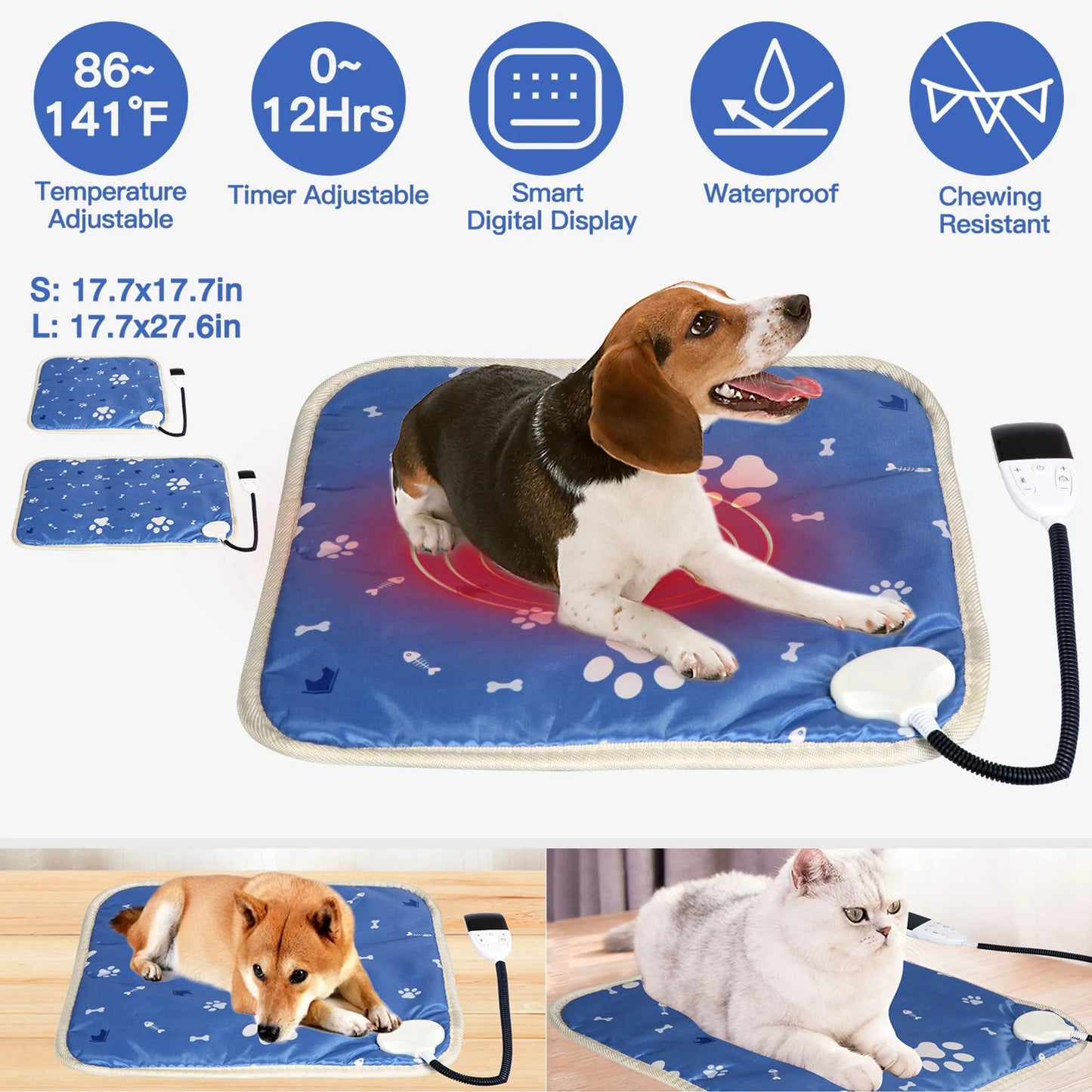 Pet Heating Pad Electric Dog Cat