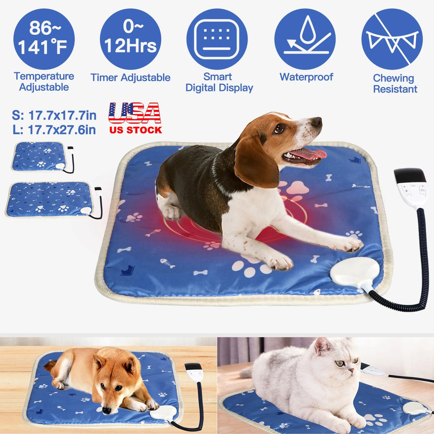 Pet Heating Pad Electric Dog Cat